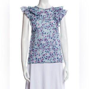 BANJANAN Ruffle Sleeve Blouse Size Medium